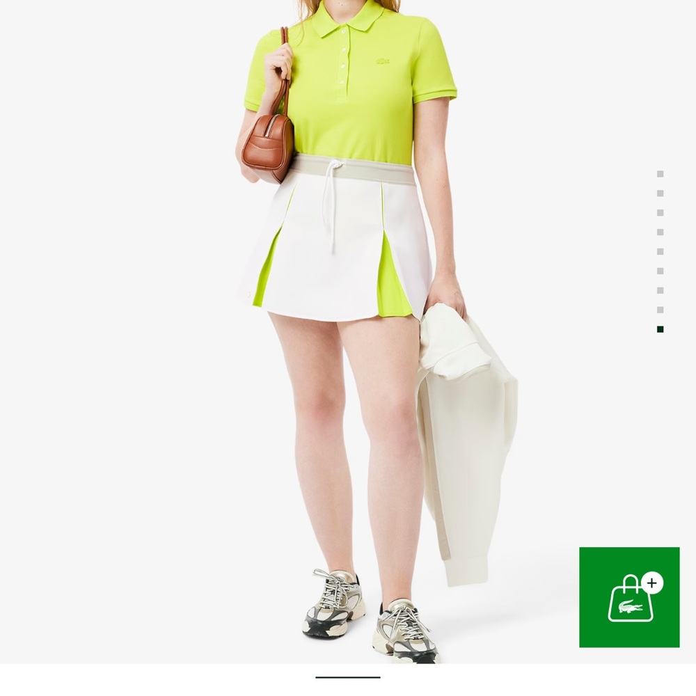 Lacoste White and Neon Yellow Athletic Outfit - Picture 7 of 7